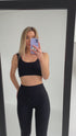 Basic Ribbed Top Black